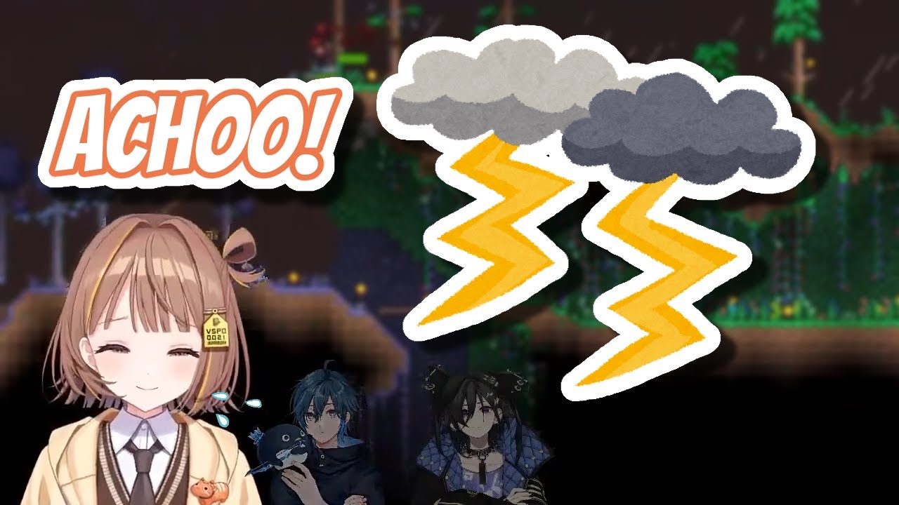 Izuru and Day1 witness Yuuhi's thunderous sneeze
