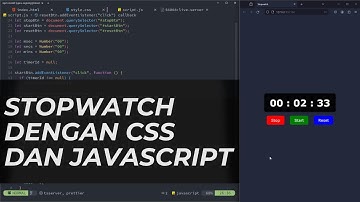 TUTORIAL STOPWATCH DENGAN HTML, CSS DAN JAVASCRIPT