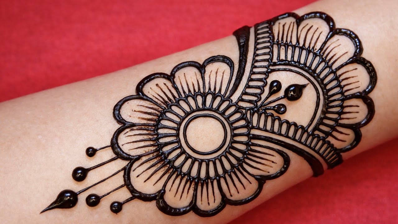 Простой дизайн мехенди для передней части руки с растушевкой 2026 | Красивый конусообразный мехен...