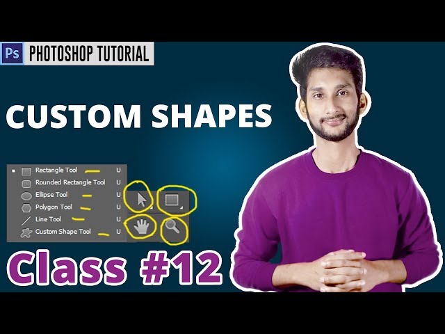 photoshop bangla tutorial how to use the shape tools direct