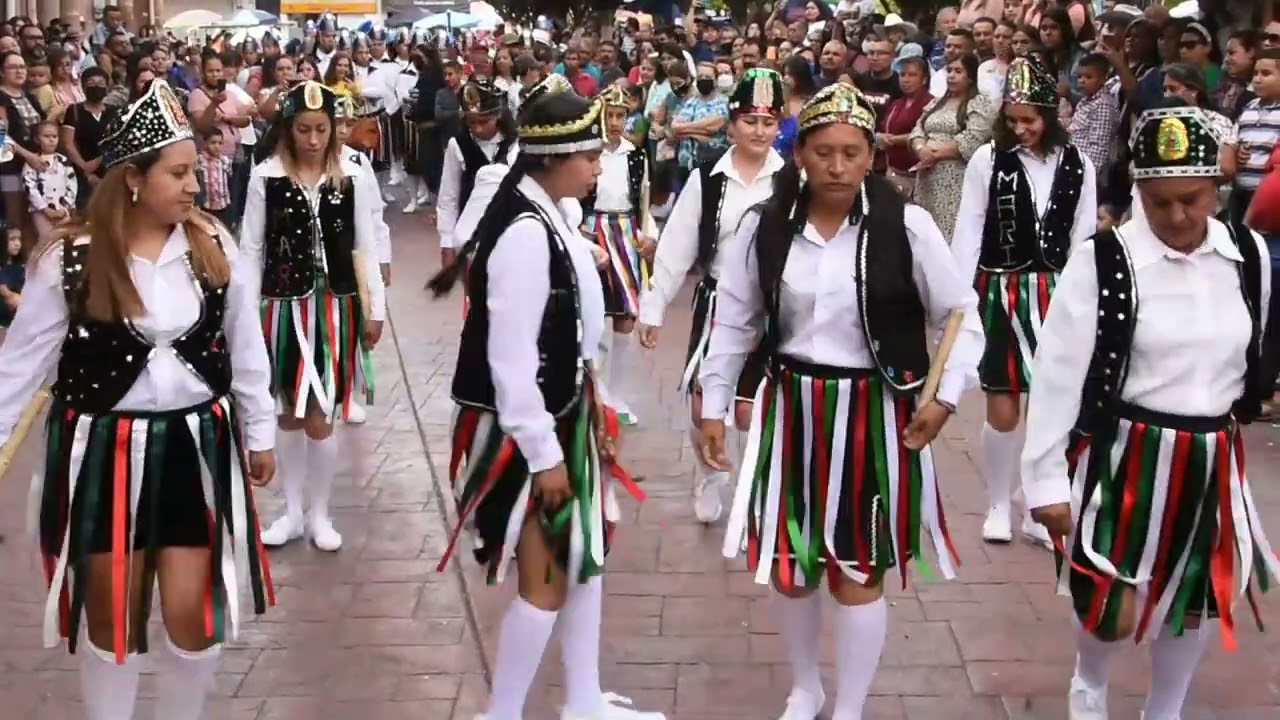 Exhibición de danzas del paloteo Puruándiro 2022
