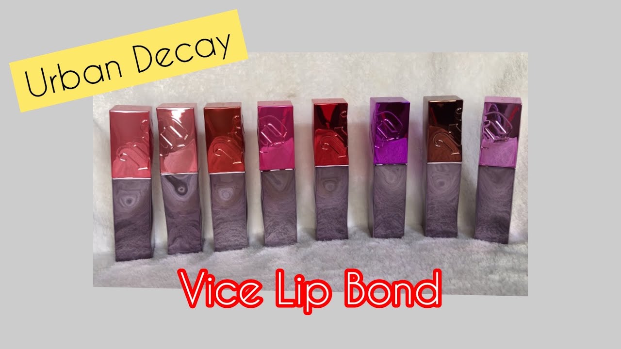 Urban Decay Vice Lip Bond Lipstick | Lip Swatches