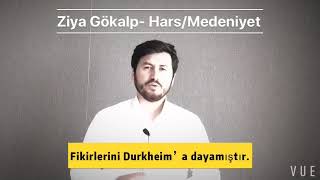 Ziya Gökalp/ Hars, Medeniyet #( Lisans,  Açık öğretim, sınavlar için özet bilgiler) # Resimi