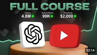 ChatGPT Secrets to Go VIRAL on YouTube |FULL COURSE 2025