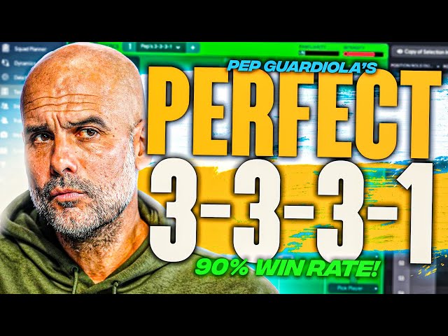 Pep's New PERFECT 3-2-4-1 (91% Win Rate) FM23 Tactics!