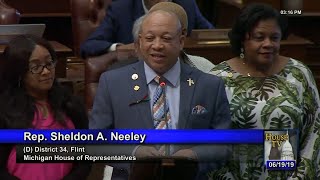 Rep. Sheldon Neeley declares June 19, 2019, as Juneteenth Independence Day in the state of Michigan.