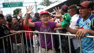 Caravan of Central American migrants halted at Mexico border, From YouTubeVideos