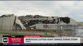 Terrell warehouse sustains heavy damage from severe storms