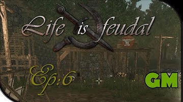 Life is Feudal Ep:6 Black Smiths Shop, Walls, and a Hunt