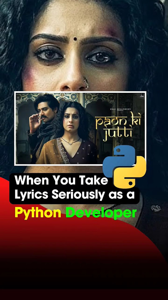When You Take Lyrics Seriously as a Python Developer 😉 #shorts # ...
