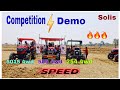 Solis 5015 4wd 50hp vs Mahindra 585 4wd 50hp & Massey 254 4wd Tractor Cultivator Competition Demo.