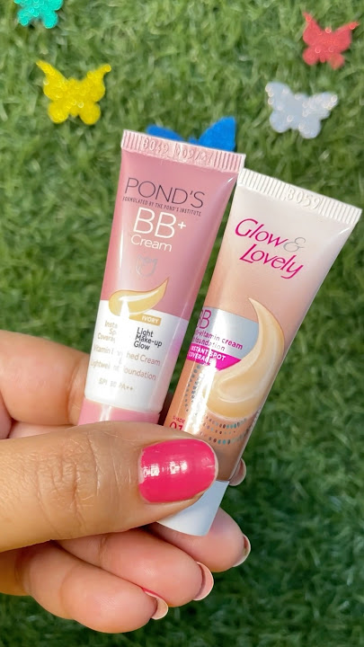 Glow & lovely cream vs ponds bb cream #sakshinarang #makeup #cosm #skincare #shorts #treadingshorts