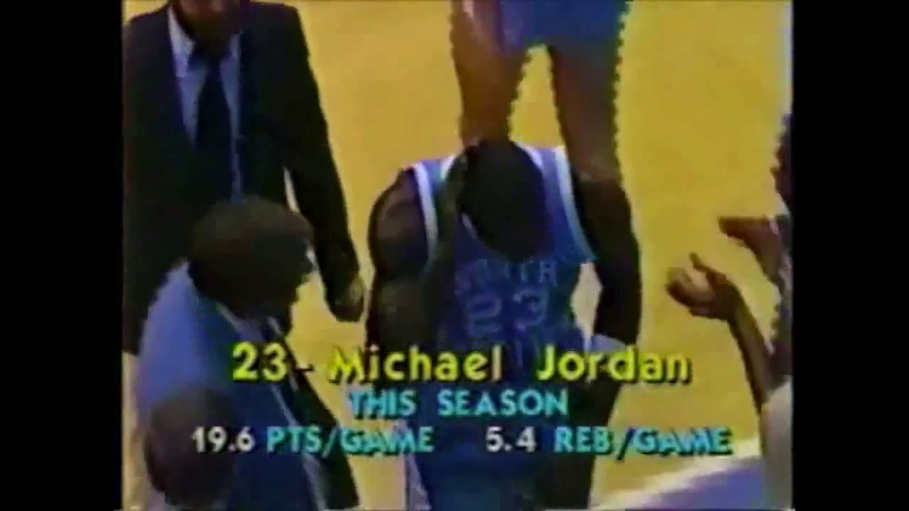 Jordan Hits His Head On Backboard After Unbelievable Block at UNC