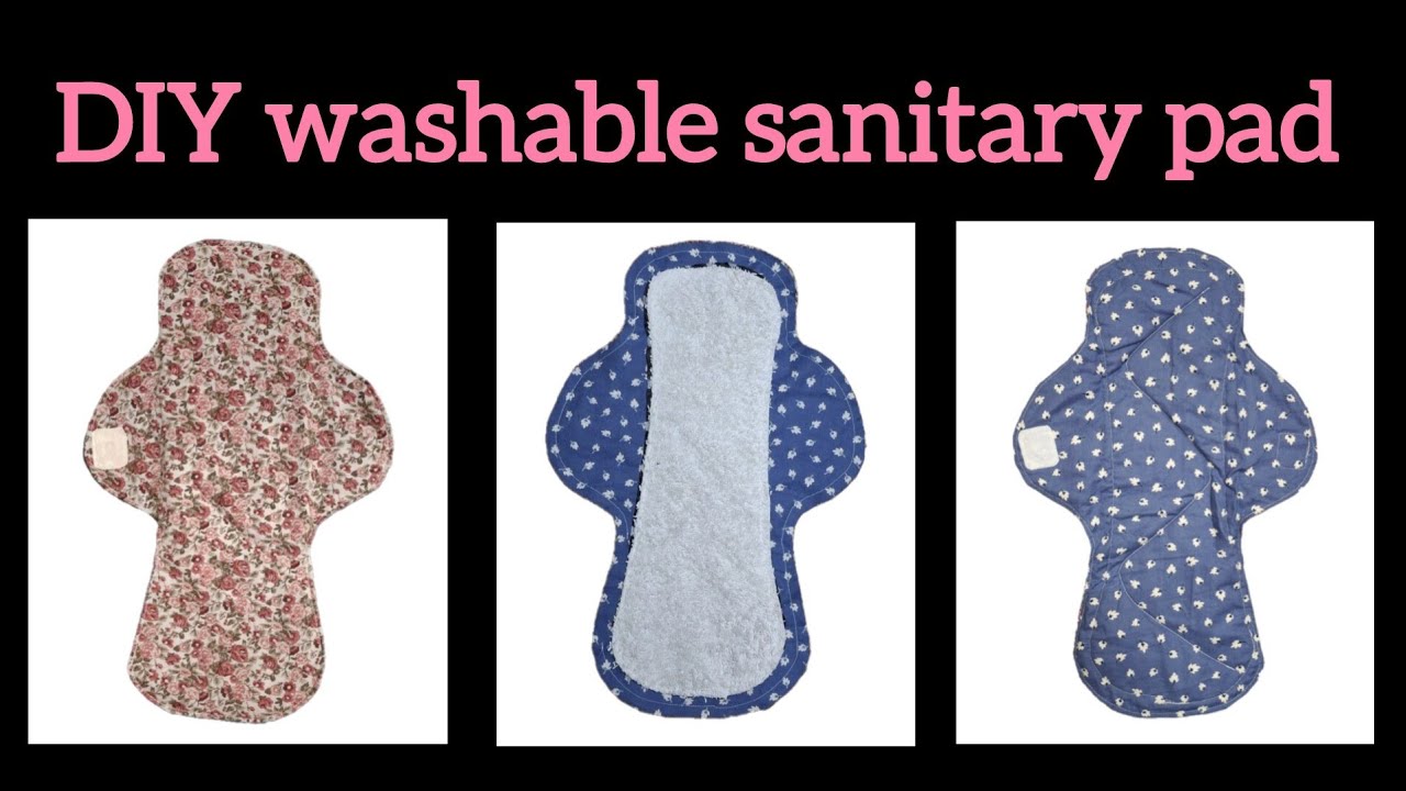 How to make washable and reusable sanitary pads at home? ♻️ Easy sewing tutorial