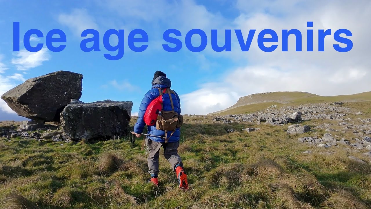 Norber erratic glacier boulder field.  Yorkshire UK