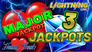 🤑 MAJOR WON! 3 JACKPOTS ON HEART THROB SLOT MACHINE LIGHTNING CASH LIVE HIGH LIMIT PLAY AT COSMO LV