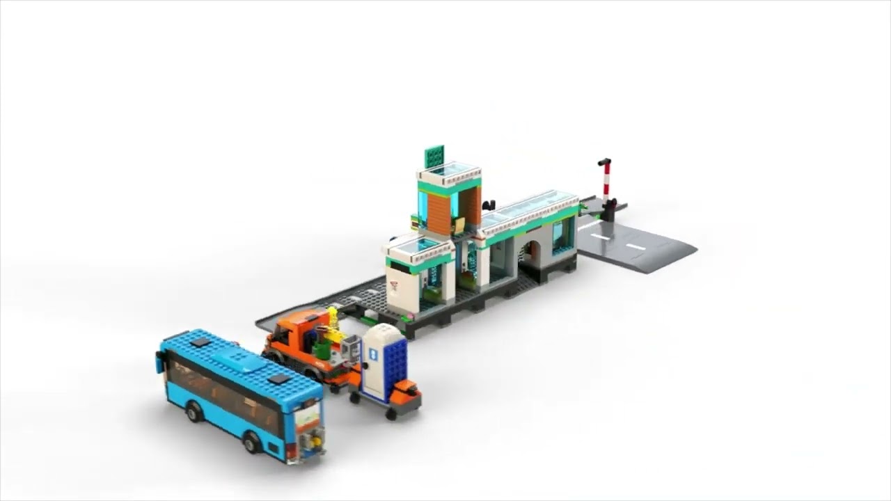 LEGO City La gare ferroviaire 60335 Ensemble de construction (907 pièces) -  Notre exclusivité