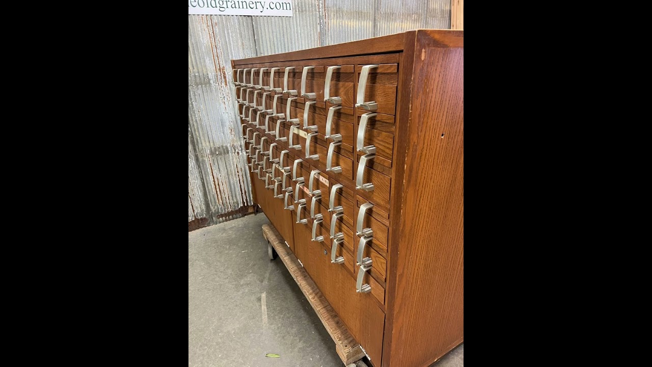 120 Drawer Card Catalog!  TheOldGrainery .com 217-779-3992 