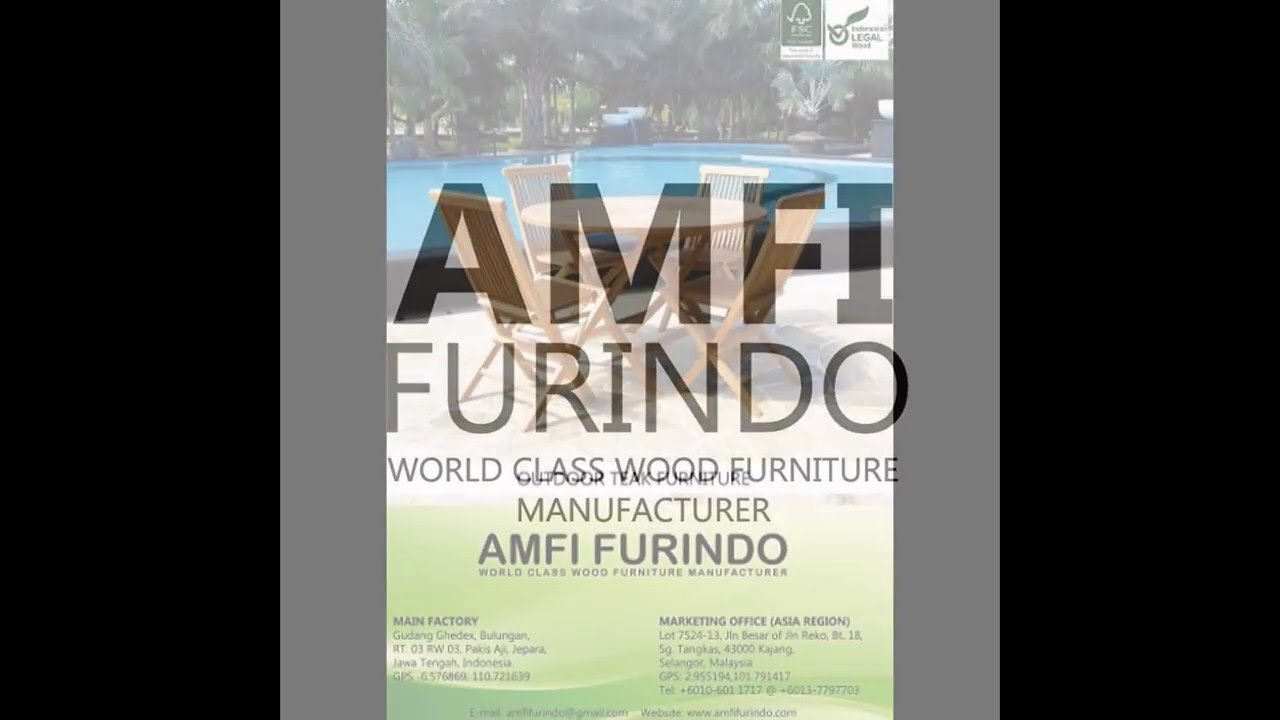 Amfi Furindo Indoor Outdoor Teak And Mahogany Furniture Youtube