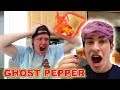 GHOST PEPPER PIZZA ROLL PRANK ON ROOMMATES