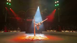 Liliya Turkeieva Mallakhamb act at Circus Roncalli Hannover 2023
