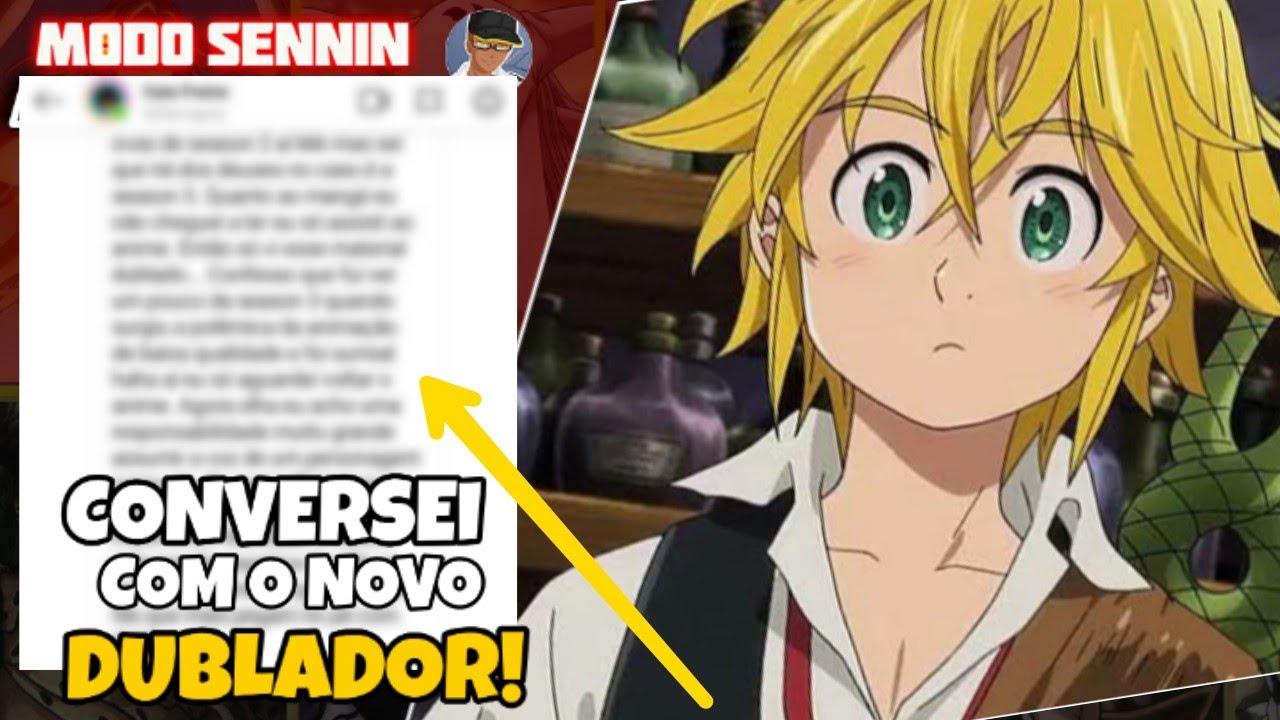 Otakus reagem à dublagem brasileira de Nanatsu no Taizai