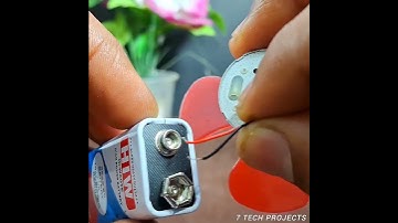 how to connect HIW 9v battery to dc motor