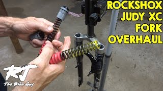 RockShox Judy XC Shocks/Forks Service  Disassembly/Clean/Lube/Assembly