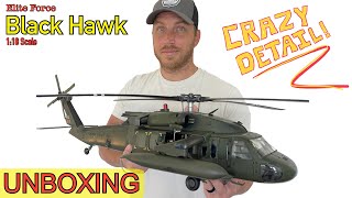 1:18 scale BLACK HAWK helicopter (by Elite Force)