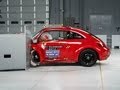 2013 Volkswagen Beetle driver-side small overlap IIHS crash test