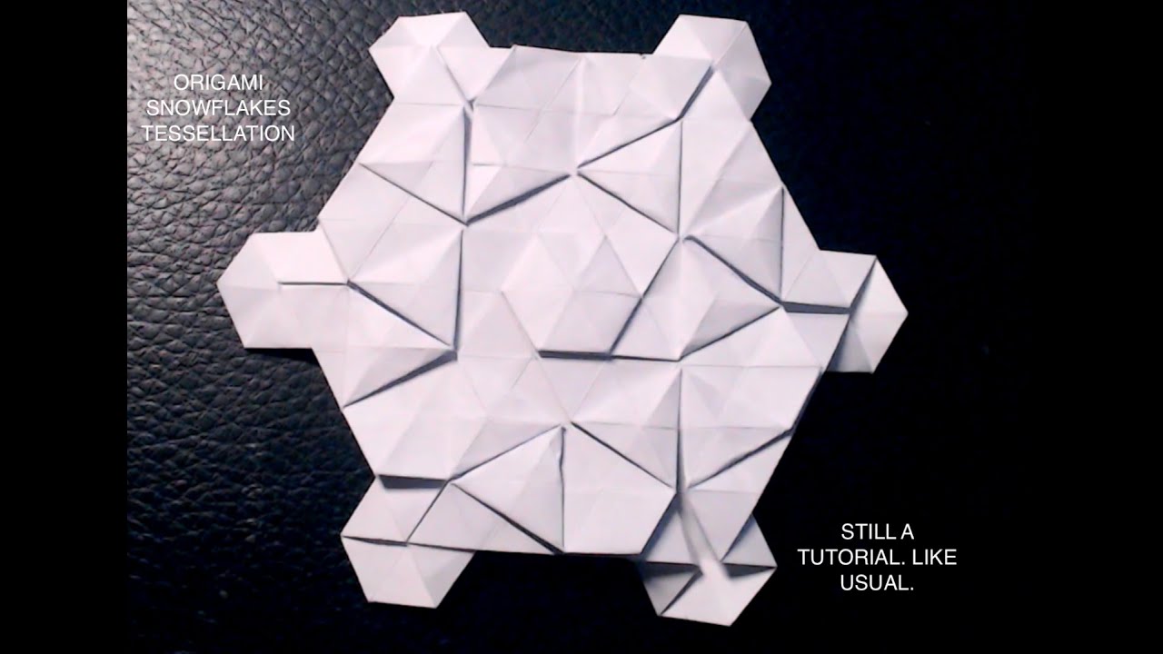 Origami Snowflake Tessellation by Ilya Temnikov tutorial