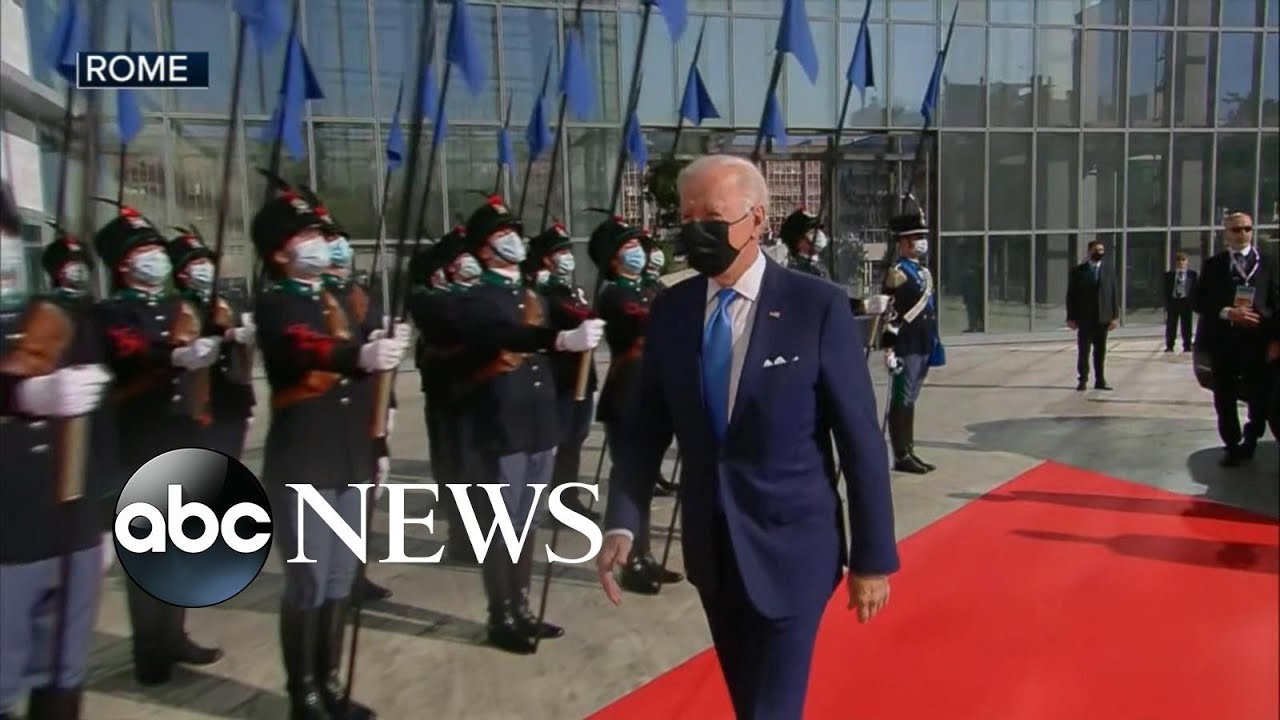 Breaking News: Biden holds final G20 meetings ahead of COP26 climate summit | ABC News