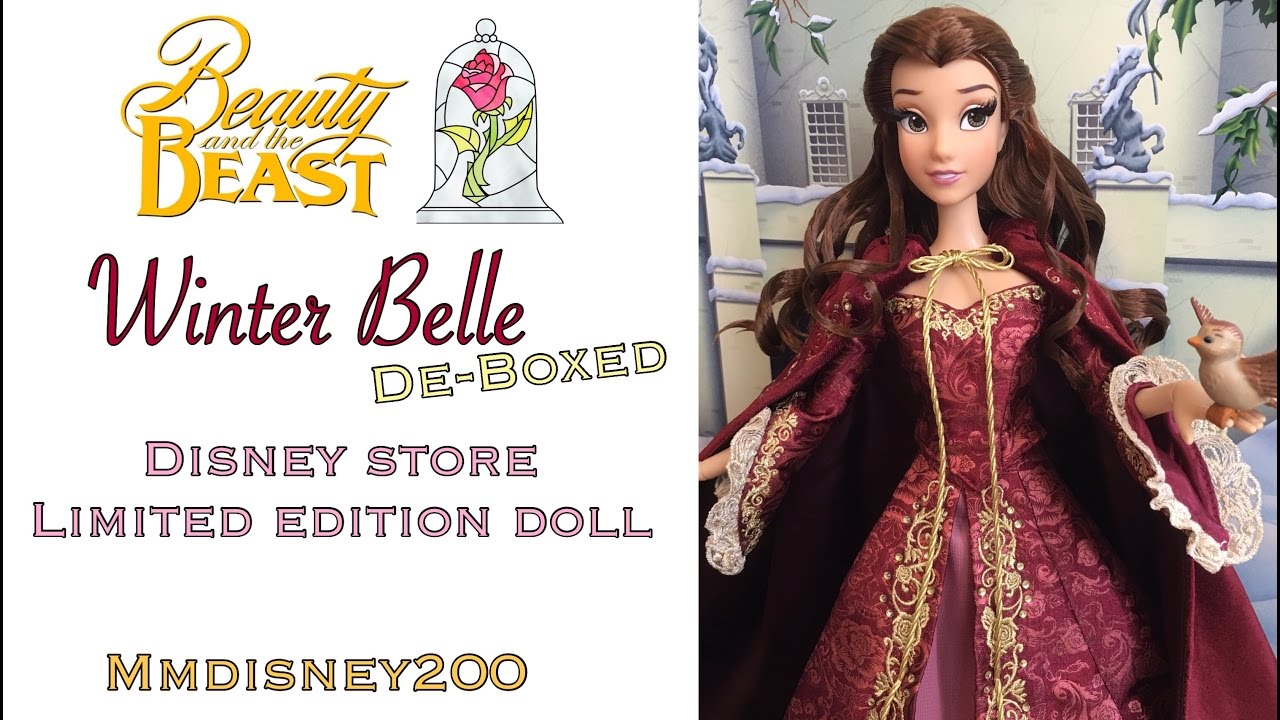 Disney store Winter Belle Limited Edition doll Unboxing and Review