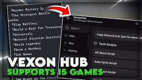 VEXON HUB SCRIPT  | Supports 15+ Games + Universal Game Support!