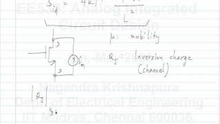 lecture 16 MOSFET noise mode; BJT small signal and noise model