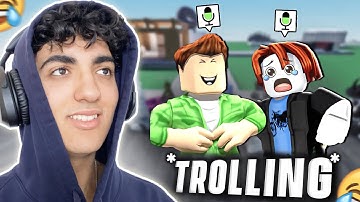 Trolling Mic Up Players in Roblox... (Gone Wrong)