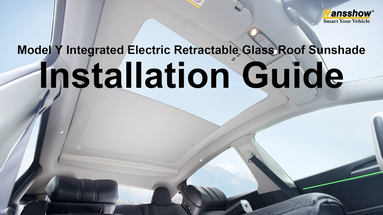 Model Y Integrated Electric Retractable Glass Roof Sunshade