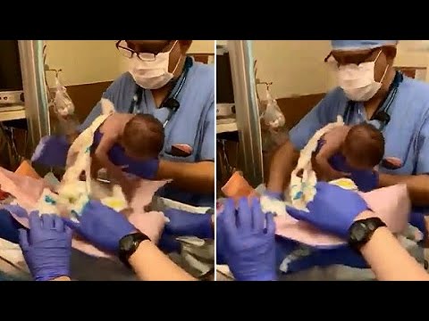 Vídeo mostra médico derrubando bebê prematuro logo após o parto