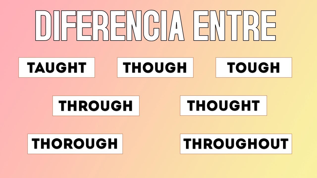 Diferencia Entre Though Tough Through Thought Y Mas Cuando Se Utilizan Y Como Youtube