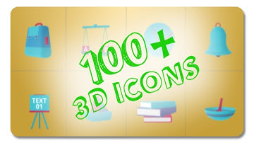 100 Animated 3D Icons for Explainer Video 19299084 | After Effects Template