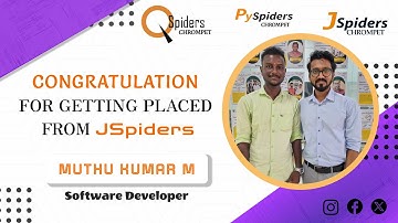 My Honest Placement Journey from QSpiders/JSpiders/PYspiders Chromepet Chennai |SOFTWARE DEVELOPER