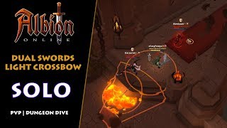 Albion Online - Solo PvP | Random Dungeon Dive #4 | Dual Swords & Light Crossbow