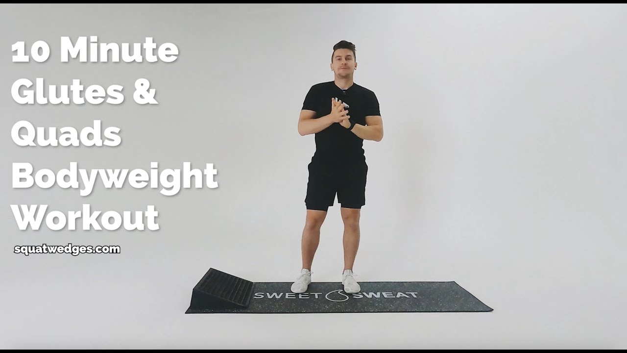 10 Minute Glutes & Quads Bodyweight Home Workout - YouTube