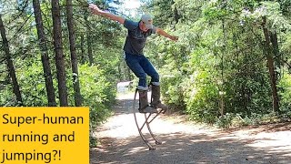 How to Build Spring-Jumping Stilts From Scratch!? (New and Improved!!)