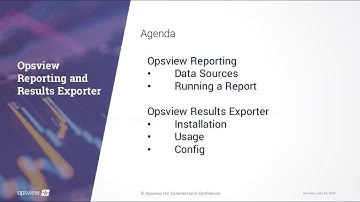 Webinar: Opsview Free Training - Reporting and Results Exporter