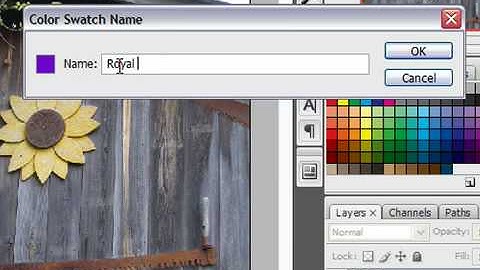 Create a New Color Swatch in Photoshop CS3