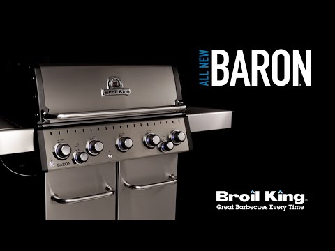 Broil King Baron 420 Gasgrill Gusseisen Rost 65cmx44cmcm mit 4 cm 11.4kW