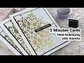 Heat Embossing with Stencils - 5 Minute Cards