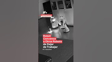 Robot convence a otros robots de abandonar su trabajo #nmas #robots #shorts