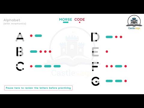 Morse Code Letter PRACTICE A to G - YouTube